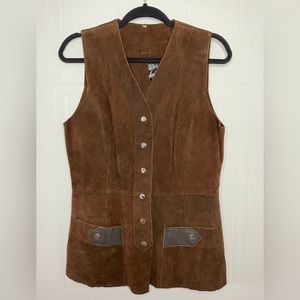 Vintage 70s Suede Vest